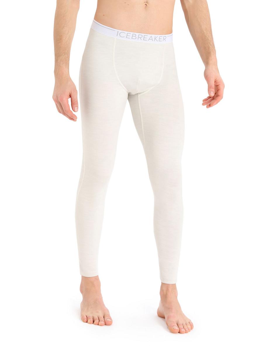 Icebreaker 15.5 Merino Thermal Férfi Leggings Fehér | HU 1123AHKP